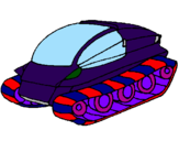 Desenho Nave tanque pintado por lucas galvao