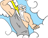 Desenho Zeus pintado por draiver