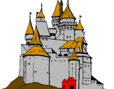 Desenho Castelo medieval pintado por rui