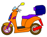 Desenho Ciclomotor pintado por joao