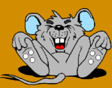 Desenho Rato a rir pintado por Leandro