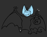 Desenho Morcego tonto pintado por emivaldo