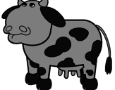 Desenho Vaca pensativa pintado por marco
