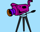 Desenho Câmera de cinema pintado por ANANAILA