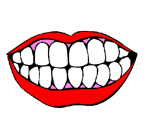 Desenho de Boca e dentes pintado e colorido por Usuário não registrado o  dia 06 de Março do 2009
