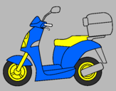Desenho Ciclomotor pintado por franciso