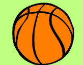 Desenho Bola de basquete pintado por coruja e rato