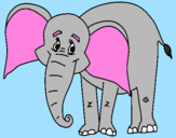 Desenho Elefante feliz pintado por wittmann
