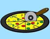 Desenho Pizza pintado por spartagos