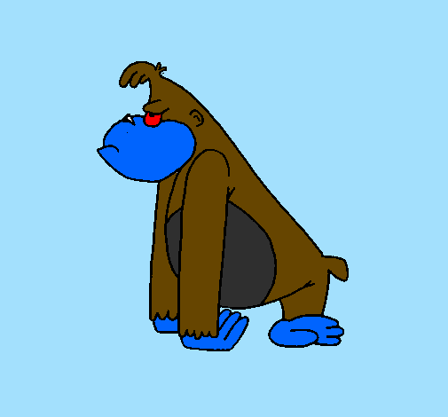 Macaco aborrecido