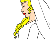 Desenho Noiva II pintado por rayssa