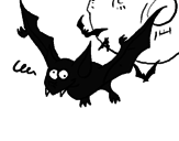 Desenho Morcego louco pintado por pedro augusto