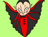 Desenho Vampiro aterrorizador pintado por eduardo