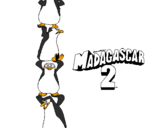 Desenho Madagascar 2 Pingüinos pintado por ricardo