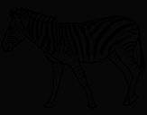 Desenho Zebra pintado por tue