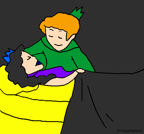 A princesa a dormir e o príncipe