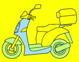 Desenho Ciclomotor pintado por joao