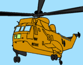 Desenho Helicoptero de resgate pintado por RUAN