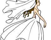 Desenho Noiva pintado por rayssa