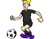 Desenho Jogador de futebol pintado por lilika