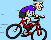 Desenho Ciclismo pintado por caio