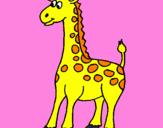 Desenho Girafa pintado por maria fer