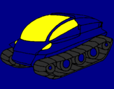 Desenho Nave tanque pintado por lucas