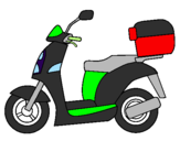 Desenho Ciclomotor pintado por rafinha grc