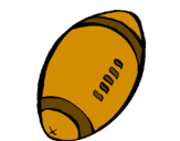 Desenho Bola de futebol americano pintado por ygor