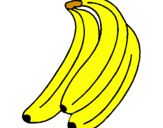 Desenho Plátanos pintado por ana   sofia