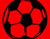 Desenho Bola de futebol pintado por magalhaes