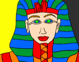 Desenho Tutankamon pintado por 01