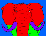 Desenho Elefante africano pintado por isabella