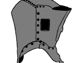 Desenho Capacete de cavaleiro  pintado por Feraligatir