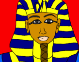 Desenho Tutankamon pintado por jéssica