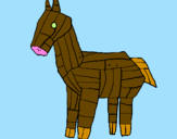 Desenho Cavalo de Tróia pintado por -Patrícia-