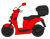Desenho Ciclomotor pintado por rafael