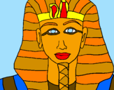 Desenho Tutankamon pintado por onda