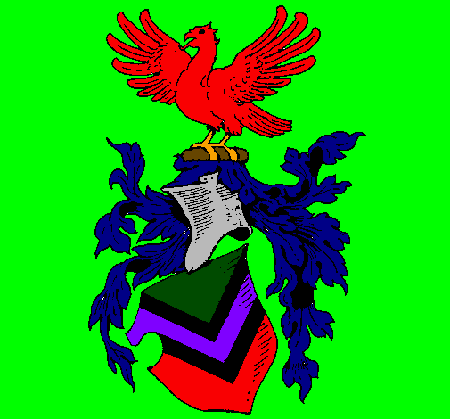 Escudo de armas e águia