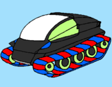 Desenho Nave tanque pintado por ernany