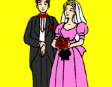 Desenho Marido e esposa III pintado por manuzinha