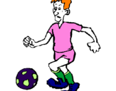 Desenho Jogador de futebol pintado por LUCIANA