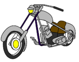 Desenho Moto pintado por lucas