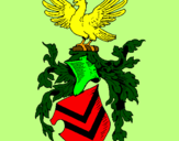 Desenho Escudo de armas e águia pintado por ISABELA