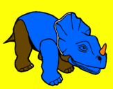 Desenho Triceratops II pintado por IAGO