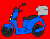 Desenho Ciclomotor pintado por lucas dalcin