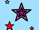 Desenho Estrela pintado por isabela