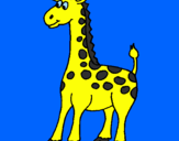 Desenho Girafa pintado por Giovanna Roberta Parducci