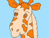 Desenho Cara de girafa pintado por guilherme