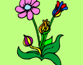 Desenho Flores pintado por luiza